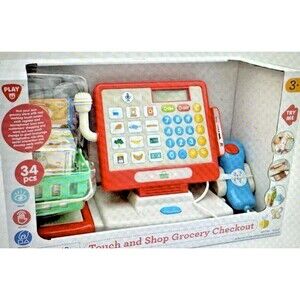 PLAY Touch and Shop Grocery Checkout 34 pcs  Play Set New